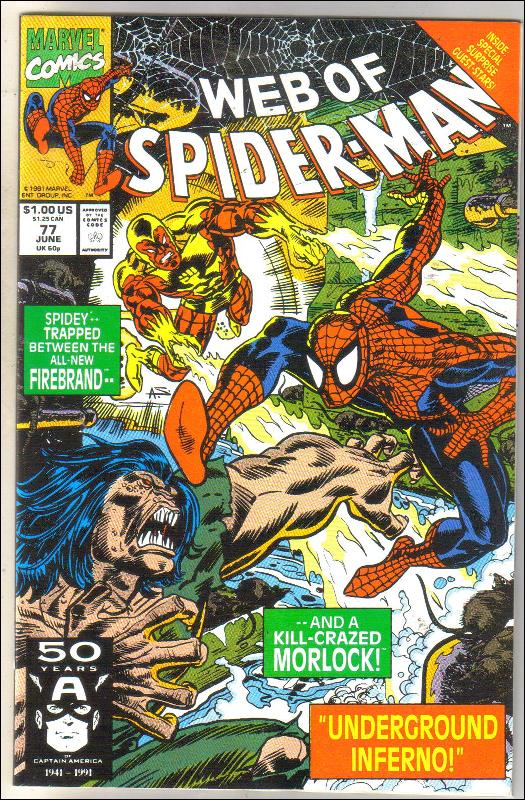 Web of Spider-man #77 comic book near mint 9.4