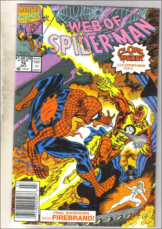 Web of Spider-man #78 comic book near mint 9.4