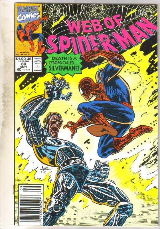 Web of Spider-man #80 comic book near mint 9.4