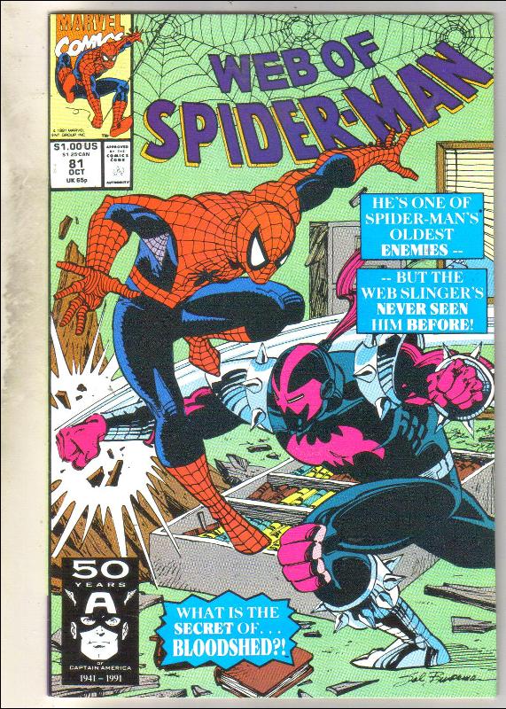 Web of Spider-man #81 comic book near mint 9.4