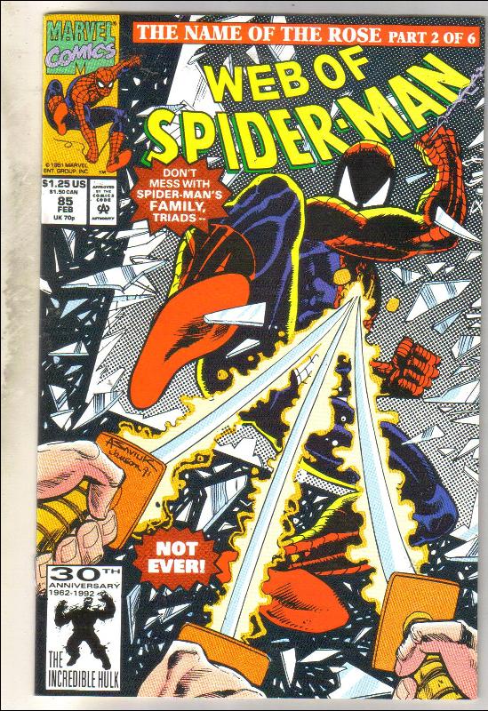 Web of Spider-man #85 comic book near mint 9.4