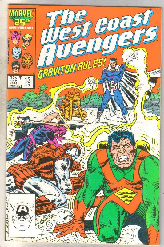 West Coast Avengers #13 comic book near mint 9.4
