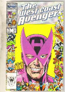 West Coast Avengers #14 comic book near mint 9.4
