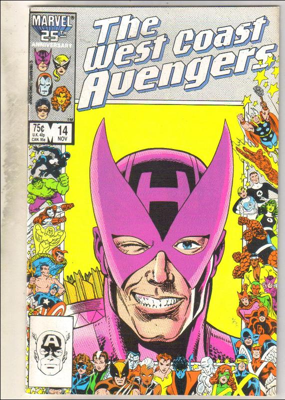 West Coast Avengers #14 comic book near mint 9.4
