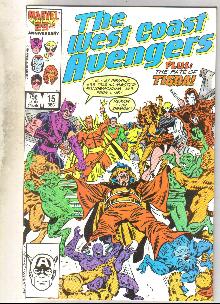 West Coast Avengers #15 comic book near mint 9.4