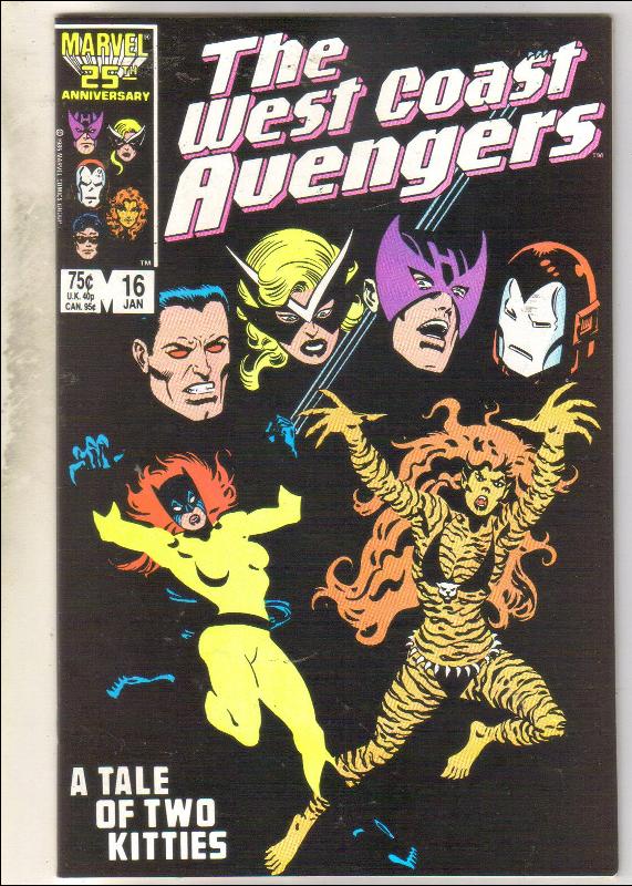 West Coast Avengers #16 comic book near mint 9.4