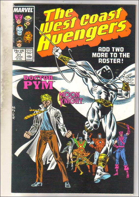 West Coast Avengers #21 comic book near mint 9.4