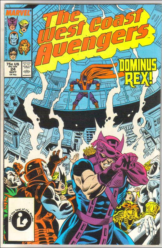West Coast Avengers #24 comic book near mint 9.4