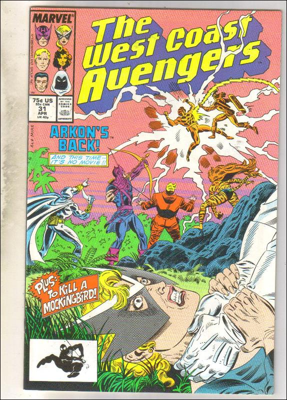 West Coast Avengers #31 comic book near mint 9.4