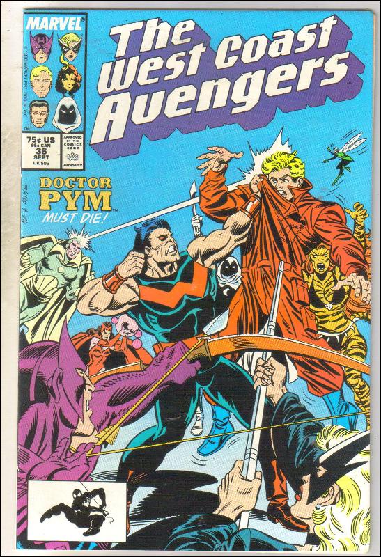 West Coast Avengers #36 comic book near mint 9.4