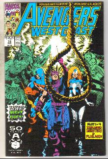 West Coast Avengers #76 comic book near mint 9.4