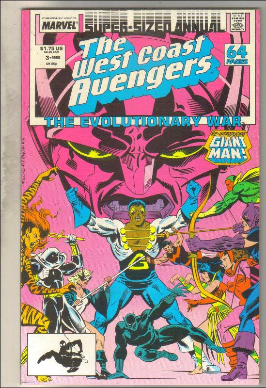West Coast Avengers annual #3 comic book near mint 9.4