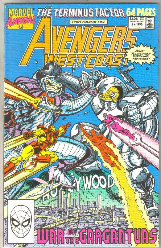 West Coast Avengers annual #5 comic book near mint 9.4