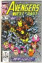 West Coast Avengers #51 comic book near mint 9.4