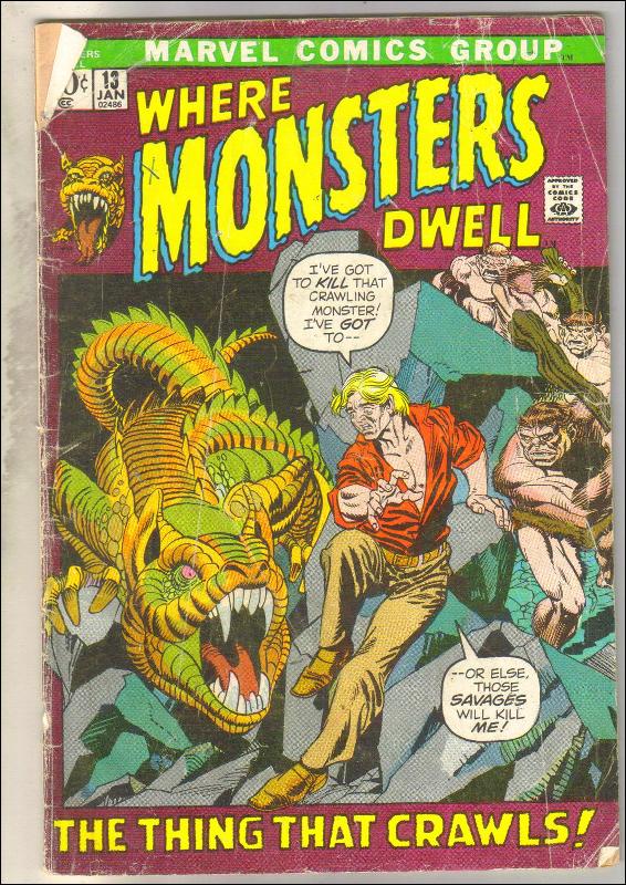 Where Monsters Dwell #13 comic book good plus 2.5