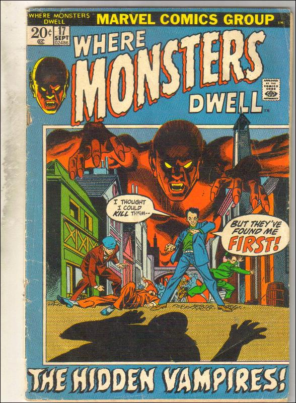 Where Monsters Dwell #17 comic book good plus 2.5