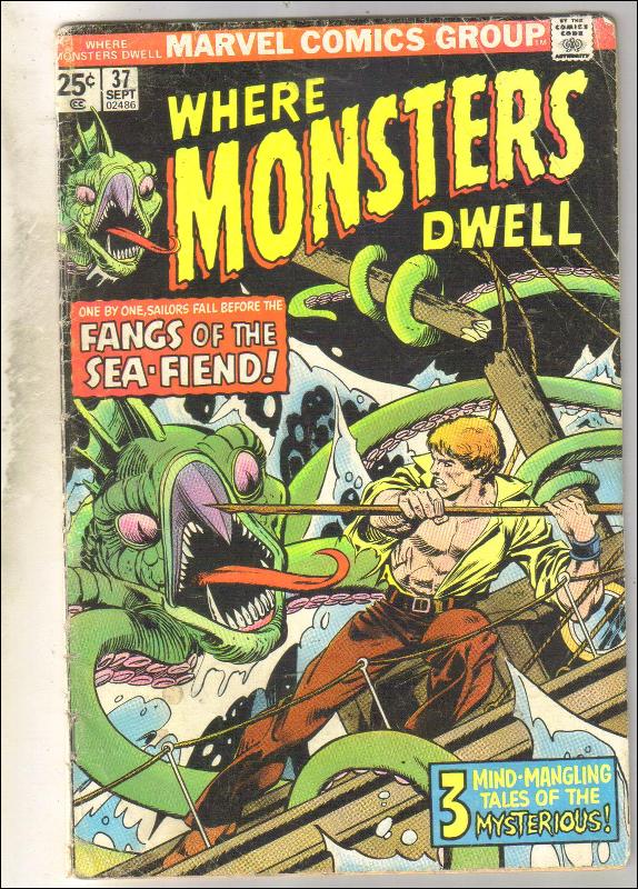 Where Monsters Dwell #37 comic book very good 4.0