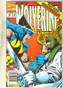 Wolverine #54 comic book near mint 9.4