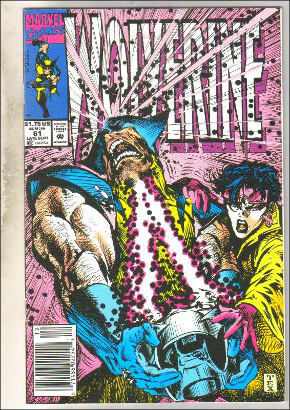 Wolverine #61 comic book near mint 9.4