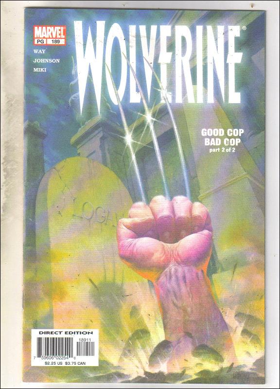 Wolverine #189 comic book near mint 9.4