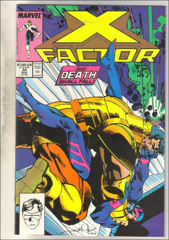 X-Factor #34 comic book near mint 9.4