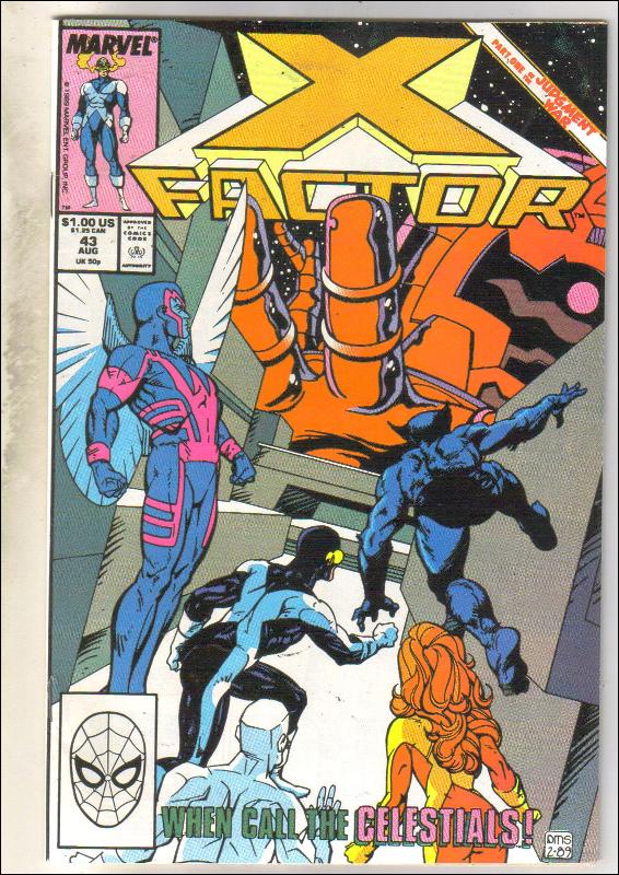 X-Factor #43 comic book near mint 9.4
