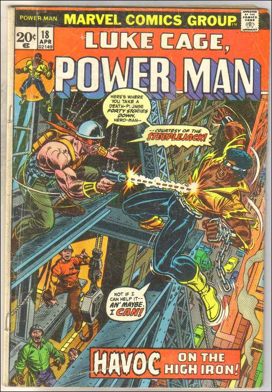 Luke Cage Power Man #18 comic book very good/fine 5.0