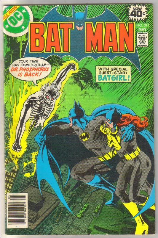 Batman #311 comic book fine 6.0