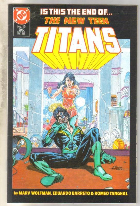 New Titans #19 comic book near mint 9.4
