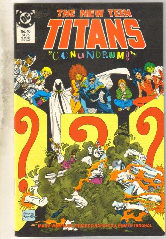 New Titans #40 comic book mint 9.8