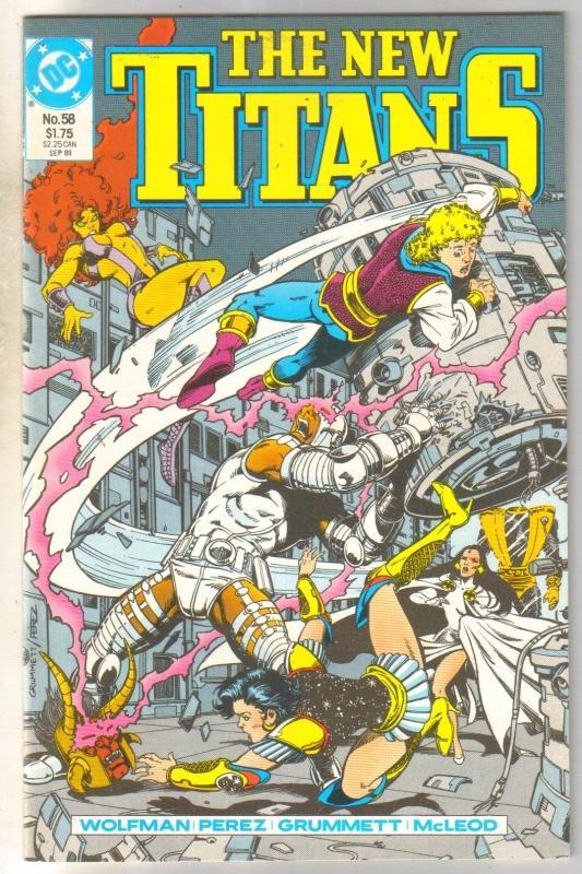 New Titans #58 comic book mint 9.8