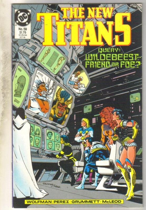 New Titans #59 comic book mint 9.8