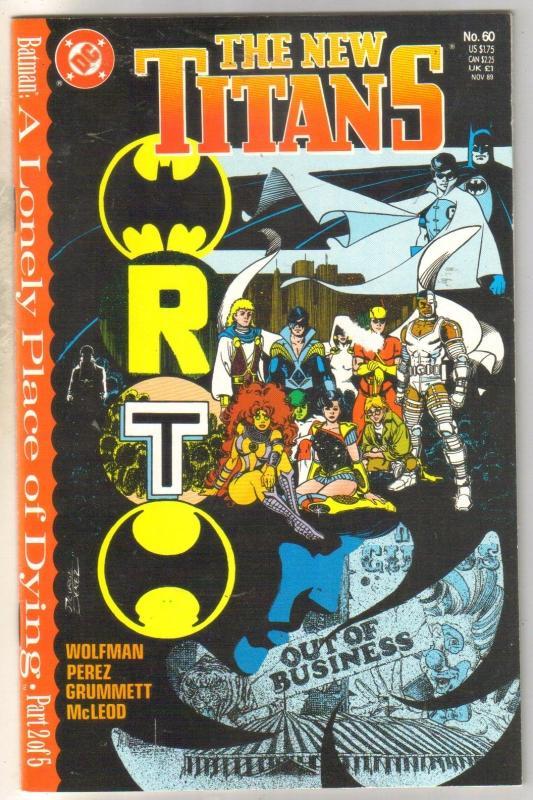 New Titans #60 comic book mint 9.8