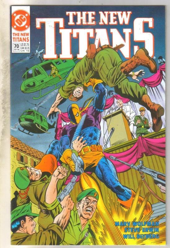 The New Titans #70 comic book near mint 9.4