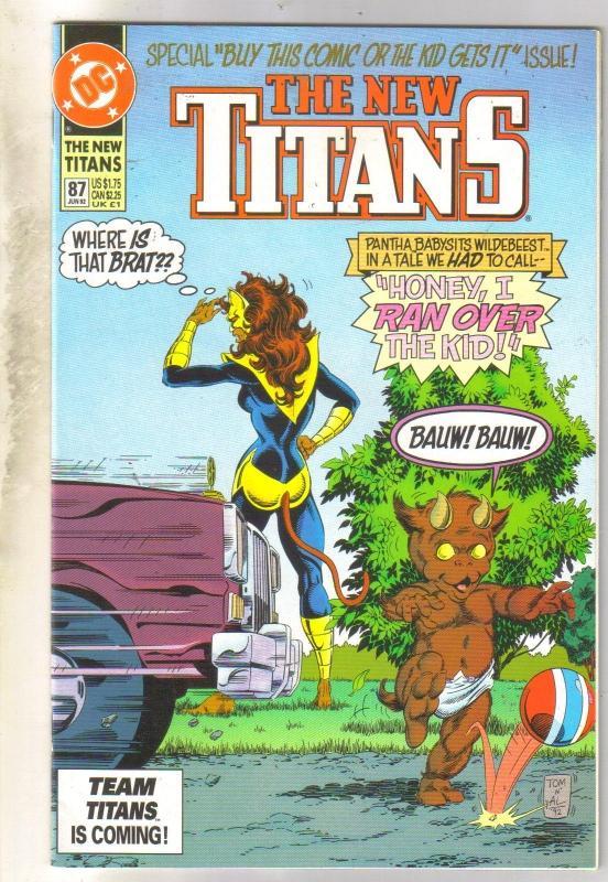 The New Titans #87 comic book mint 9.8