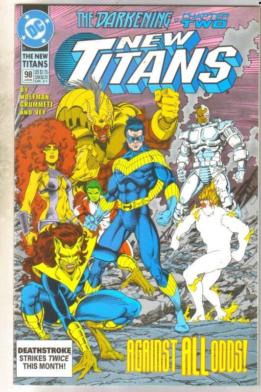 The New Titans #98 comic book near mint 9.4