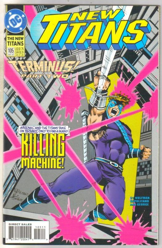 The New Titans #105 comic book mint 9.8
