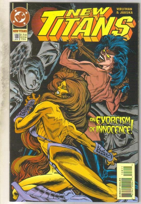 The New Titans #108 comic book near mint 9.4
