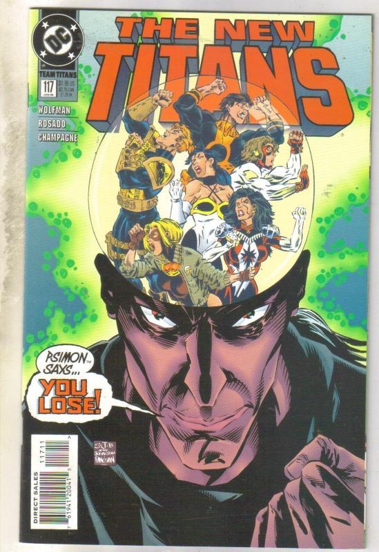 The New Titans #117 comic book mint 9.8