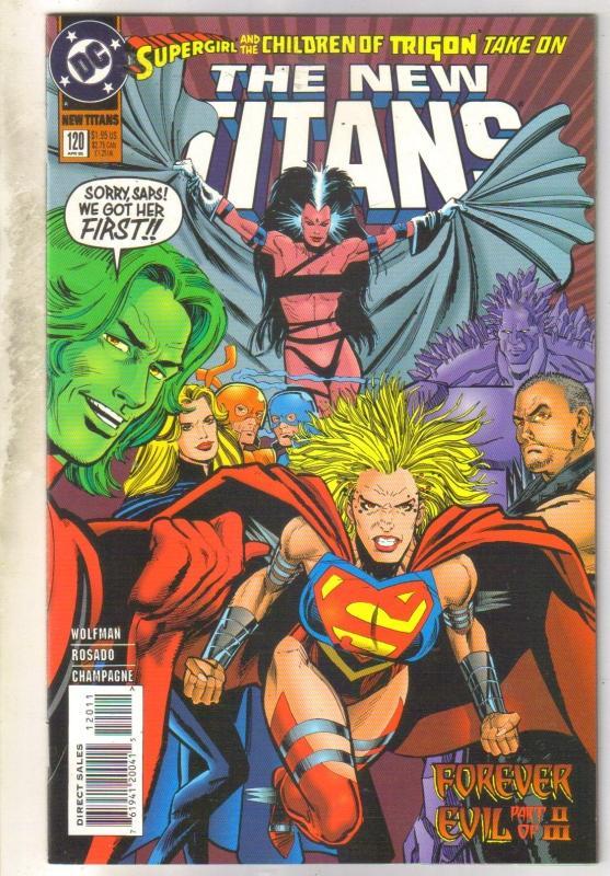 The New Titans #120 comic book near mint 9.4