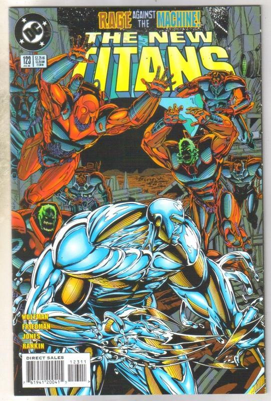 The New Titans #123 comic book near mint 9.4