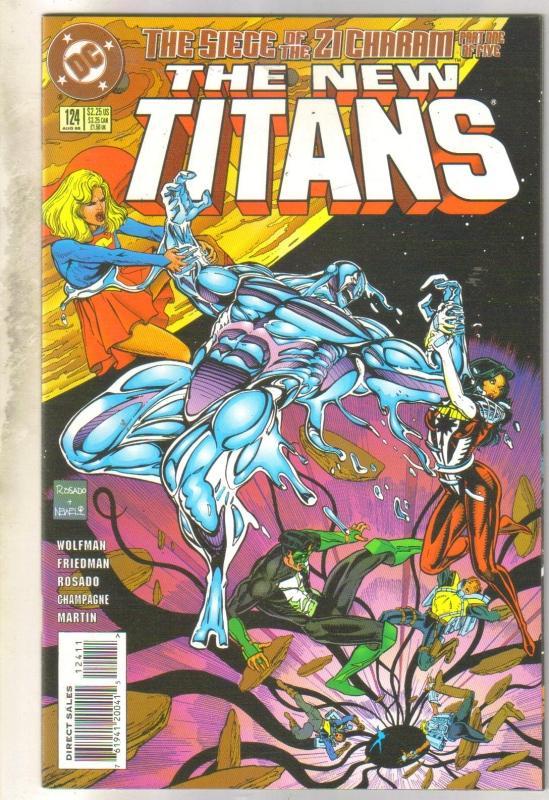 The New Titans #124 comic book near mint 9.4