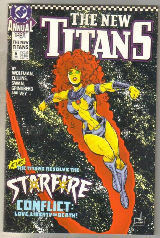 The New Titans Annual #6 comic book near mint 9.4