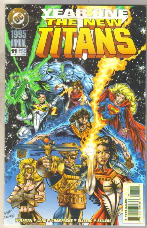 The New Titans Annual #11 comic book near mint 9.4