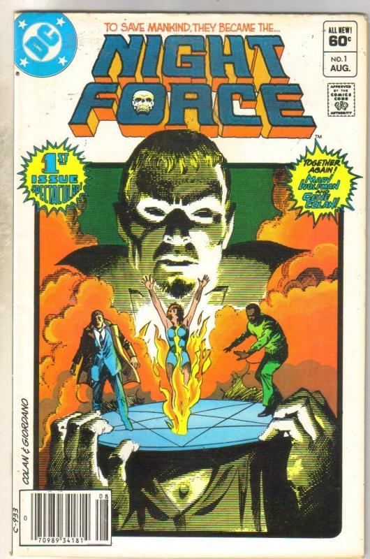 Night Force #1 comic book fine 6.0