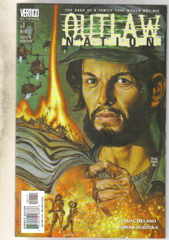 Outlaw Nation #1 Vertigo comic book near mint 9.4