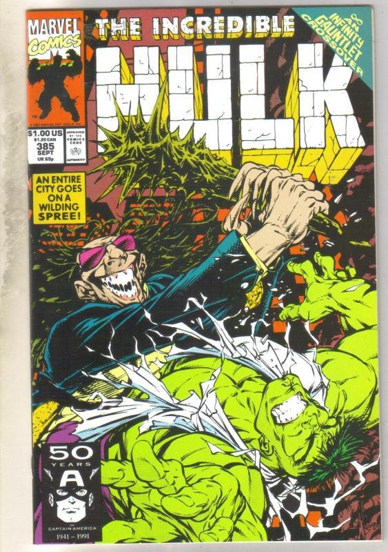 Incredible Hulk #385 comic book near mint 9.4