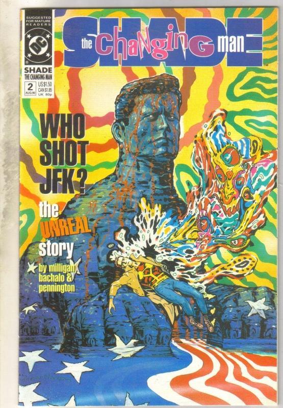 Shade the Changing Man #2 comic book near mint 9.4