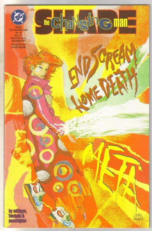 Shade the Changing Man #18 comic book near mint 9.4