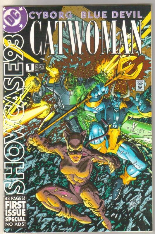 Showcase #1 Cyborg Catwoman Blue Devil comic book near mint 9.4